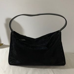 Coach Oxblood 9469 calf Hair leather purse